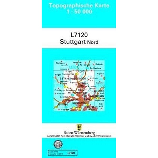 Topographische Karte Baden-Württemberg / L7120 / Topographische Karte Baden-Württemberg Stuttgart Nord