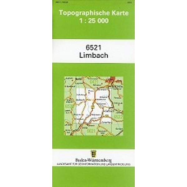 Topographische Karte Baden-Württemberg Limbach