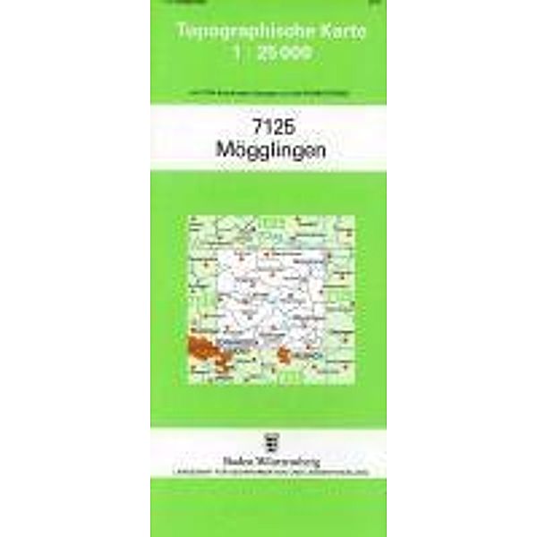 Topographische Karte Baden-Württemberg Mögglingen
