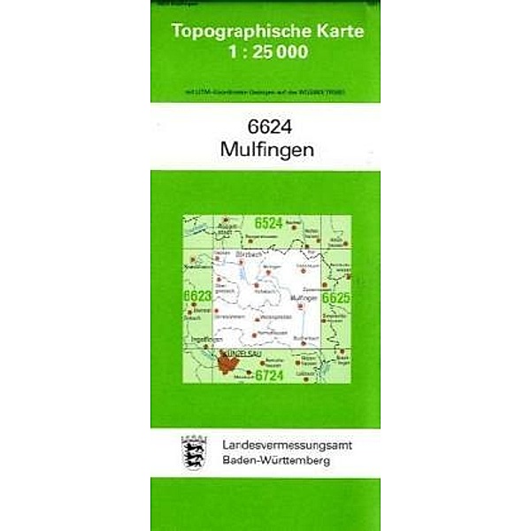 Topographische Karte Baden-Württemberg Mulfingen