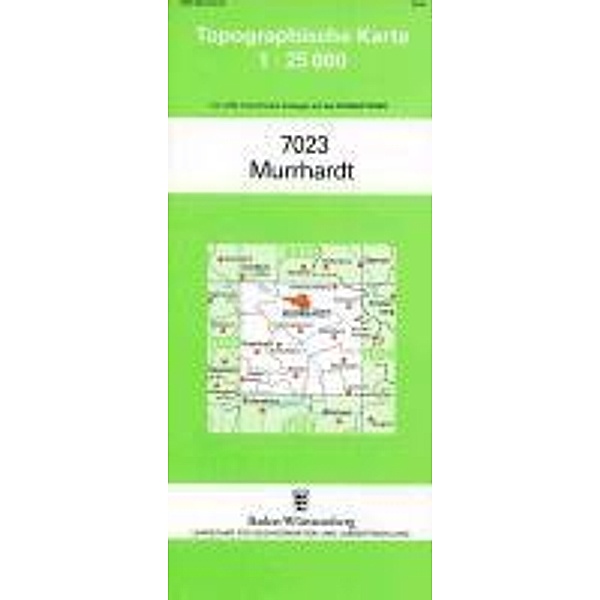 Topographische Karte Baden-Württemberg Murrhardt