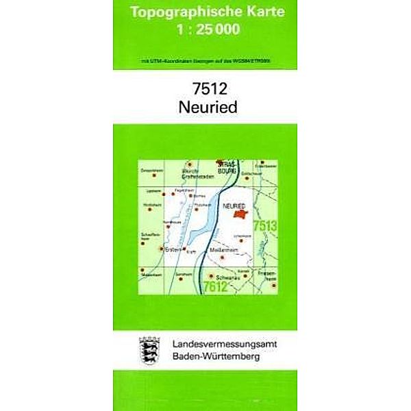 Topographische Karte Baden-Württemberg Neuried