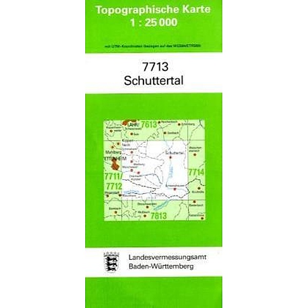 Topographische Karte Baden-Württemberg Schuttertal