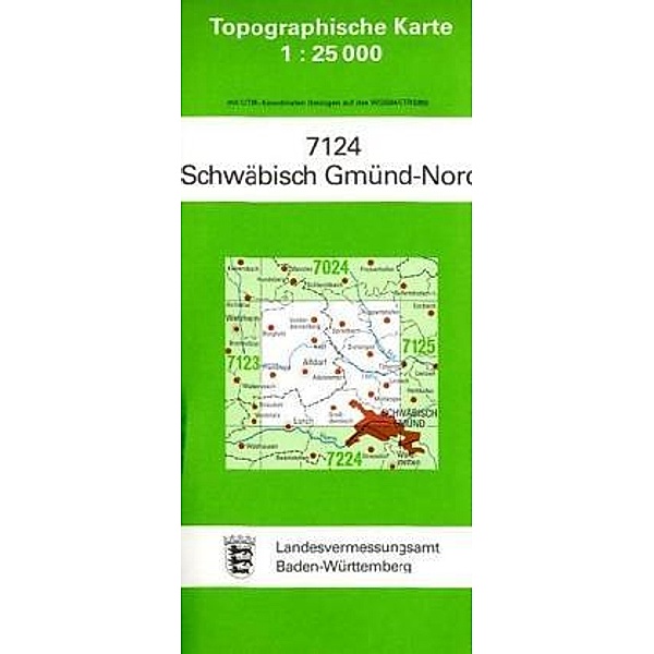 Topographische Karte Baden-Württemberg Schwäbisch Gmünd, Nord