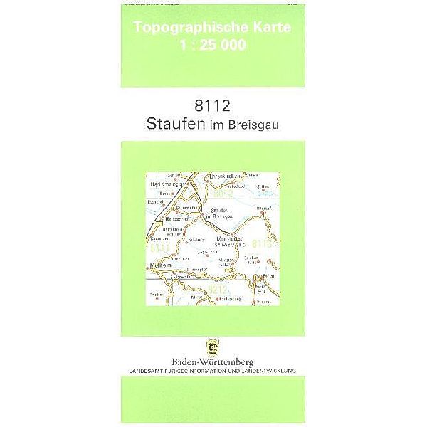 Topographische Karte Baden-Württemberg Staufen im Breisgau