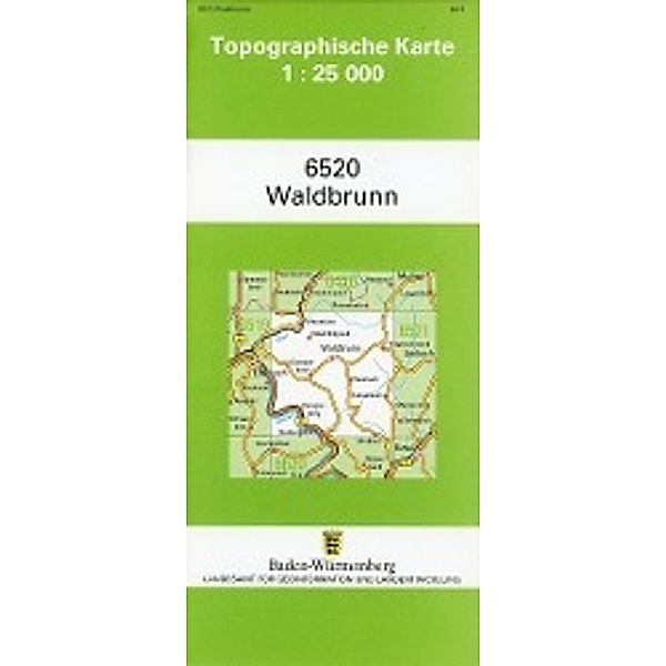 Topographische Karte Baden-Württemberg Waldbrunn