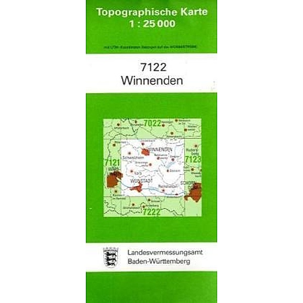 Topographische Karte Baden-Württemberg Winnenden