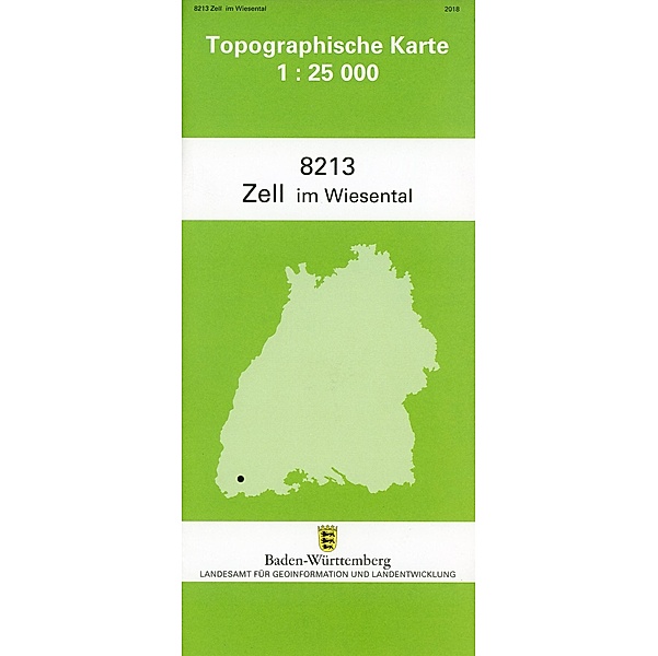 Topographische Karte Baden-Württemberg Zell im Wiesental