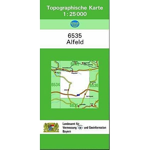 Topographische Karte Bayern Alfeld, Breitband und Vermessung, Bayern Landesamt für Digitalisierung