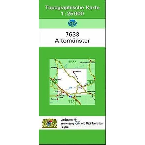 Topographische Karte Bayern Altomünster, Breitband und Vermessung, Bayern Landesamt für Digitalisierung