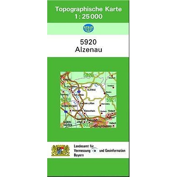 Topographische Karte Bayern Alzenau, Breitband und Vermessung, Bayern Landesamt für Digitalisierung