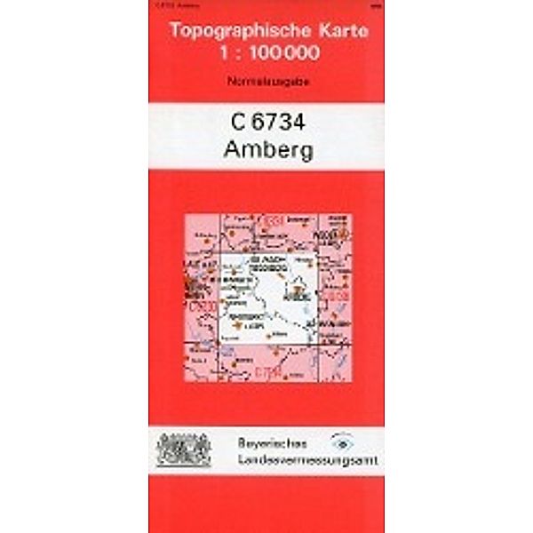 Topographische Karte Bayern Amberg