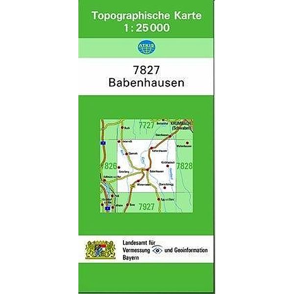 Topographische Karte Bayern Babenhausen, Breitband und Vermessung, Bayern Landesamt für Digitalisierung