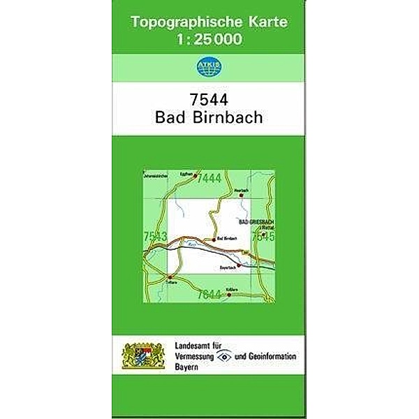 Topographische Karte Bayern Bad Birnbach, Breitband und Vermessung, Bayern Landesamt für Digitalisierung