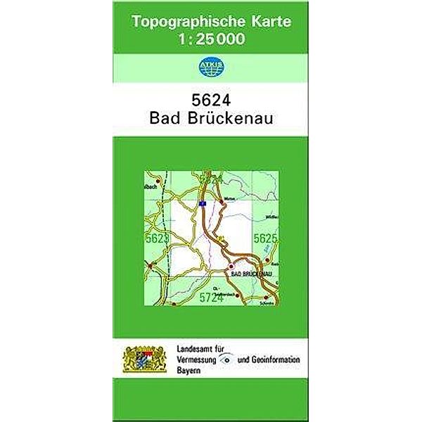 Topographische Karte Bayern Bad Brückenau, Breitband und Vermessung, Bayern Landesamt für Digitalisierung