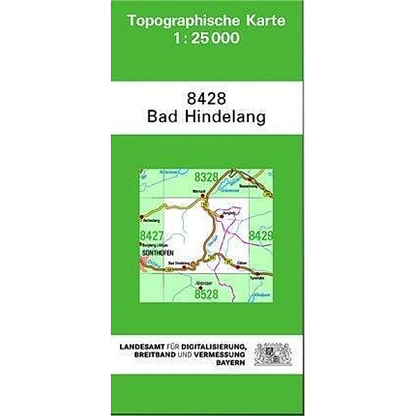 Topographische Karte Bayern Bad Hindelang, Breitband und Vermessung, Bayern Landesamt für Digitalisierung