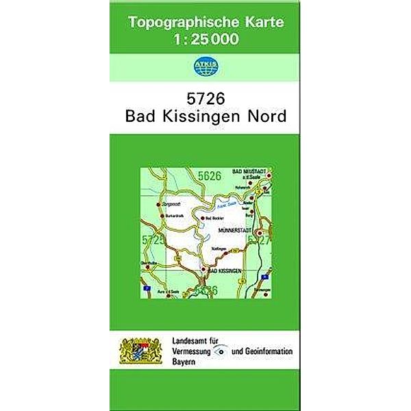 Topographische Karte Bayern Bad Kissingen Nord, Breitband und Vermessung, Bayern Landesamt für Digitalisierung