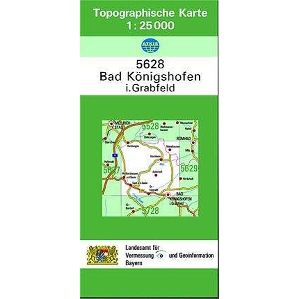 Topographische Karte Bayern Bad Königshofen i. Grabfeld, Breitband und Vermessung, Bayern Landesamt für Digitalisierung