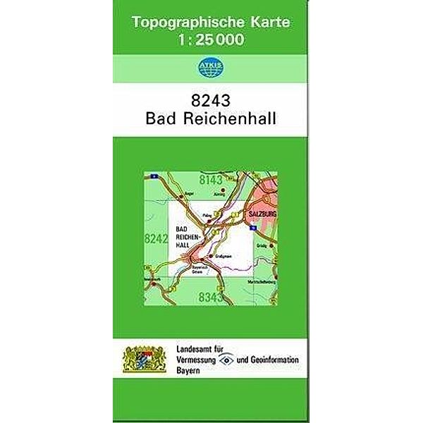 Topographische Karte Bayern Bad Reichenhall, Breitband und Vermessung, Bayern Landesamt für Digitalisierung