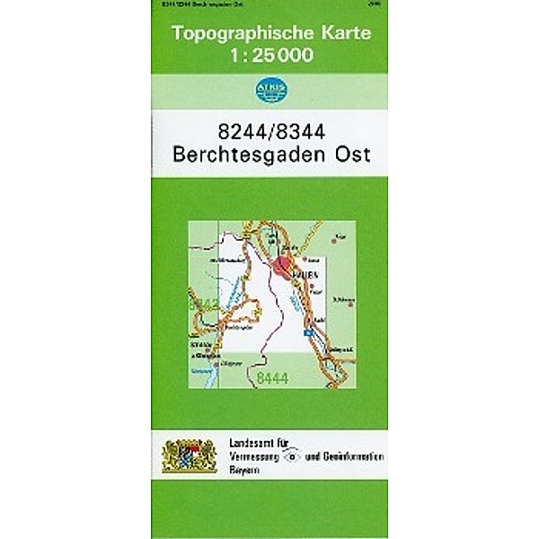 Topographische Karte Bayern Berchtesgaden Ost