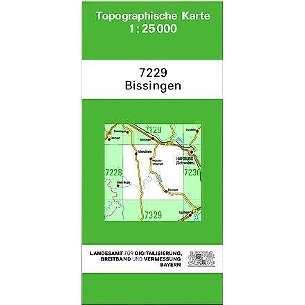 Topographische Karte Bayern Bissingen, Breitband und Vermessung, Bayern Landesamt für Digitalisierung