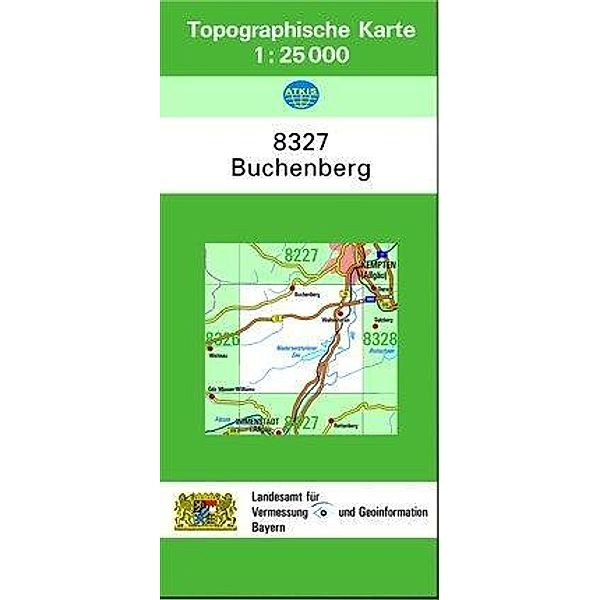 Topographische Karte Bayern Buchenberg