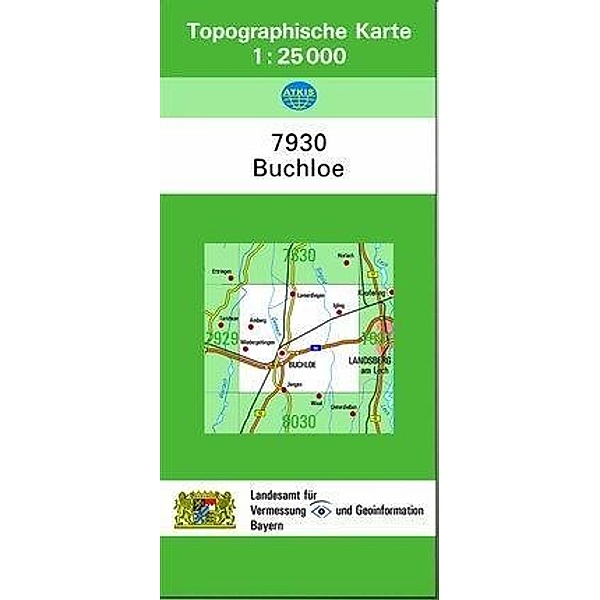 Topographische Karte Bayern Buchloe, Breitband und Vermessung, Bayern Landesamt für Digitalisierung