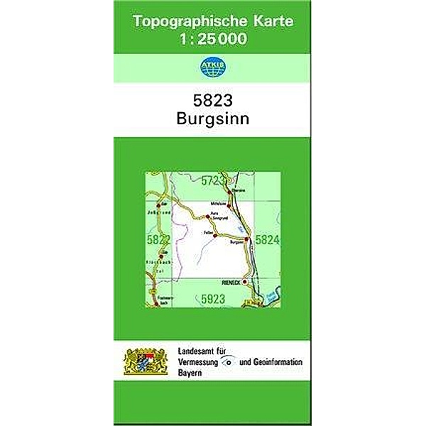 Topographische Karte Bayern Burgsinn, Breitband und Vermessung, Bayern Landesamt für Digitalisierung