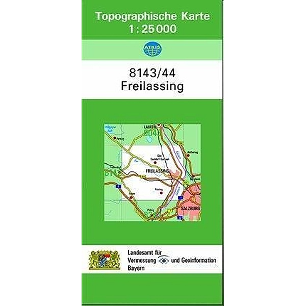 Topographische Karte Bayern Freilassing