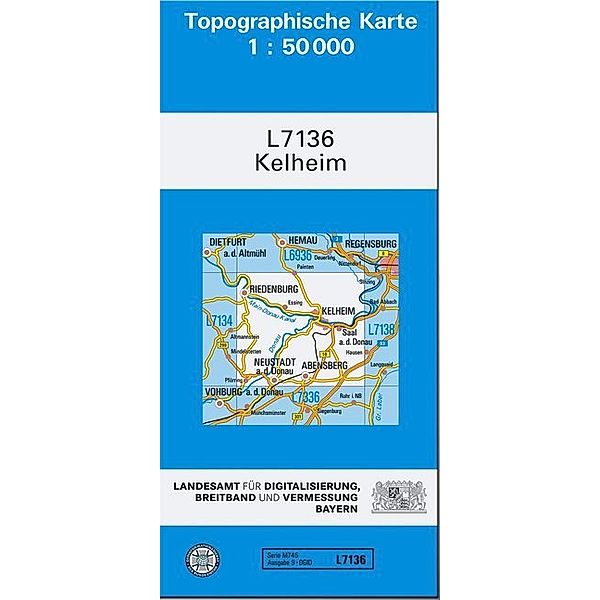 Topographische Karte Bayern Kelheim, Breitband und Vermessung, Bayern Landesamt für Digitalisierung