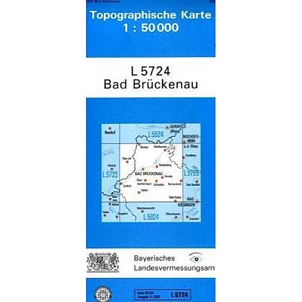 Topographische Karte Bayern / L5724 / Topographische Karte Bayern Bad Brückenau
