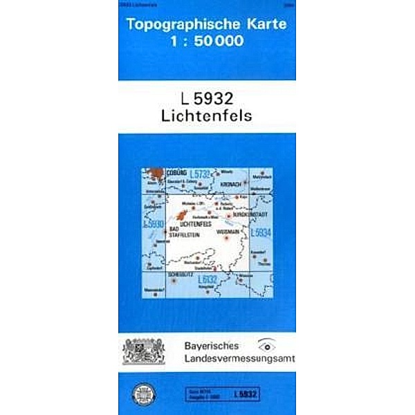 Topographische Karte Bayern / L5932 / Topographische Karte Bayern Lichtenfels, Breitband und Vermessung, Bayern Landesamt für Digitalisierung