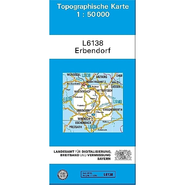 Topographische Karte Bayern / L6138 / Topographische Karte Bayern Erbendorf, Breitband und Vermessung, Bayern Landesamt für Digitalisierung
