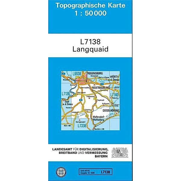 Topographische Karte Bayern / L7138 / Topographische Karte Bayern Langquaid, Breitband und Vermessung, Bayern Landesamt für Digitalisierung