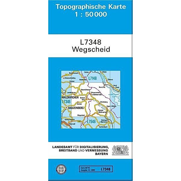 Topographische Karte Bayern / L7348 / Topographische Karte Bayern Wegscheid