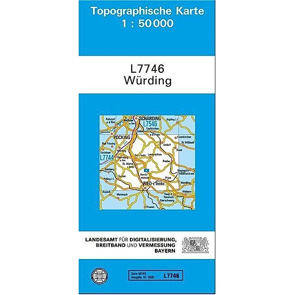 Topographische Karte Bayern / L7746 / Topographische Karte Bayern Würding