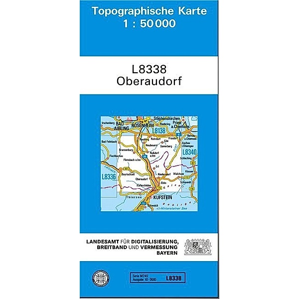 Topographische Karte Bayern / L8338 / Topographische Karte Bayern Oberaudorf
