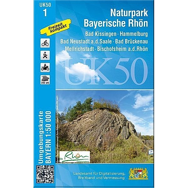 Topographische Karte Bayern Naturpark Bayerische Rhön