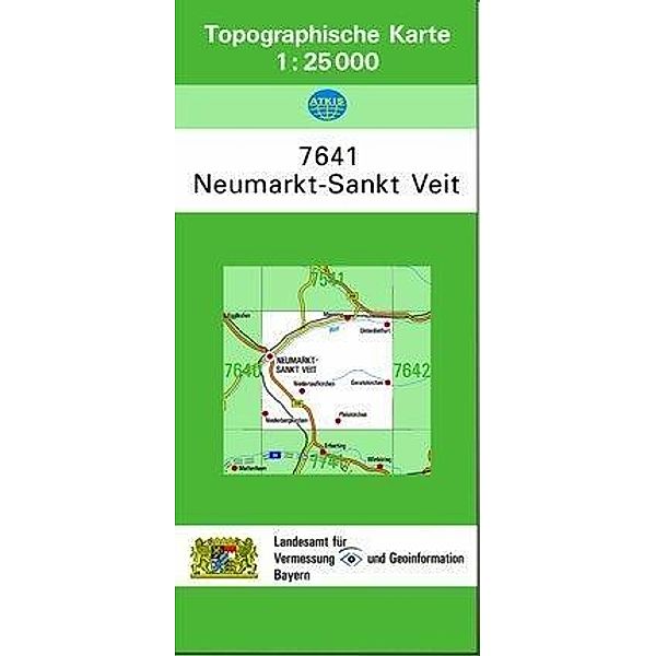 Topographische Karte Bayern Neumarkt-Sankt-Veit, Breitband und Vermessung, Bayern Landesamt für Digitalisierung