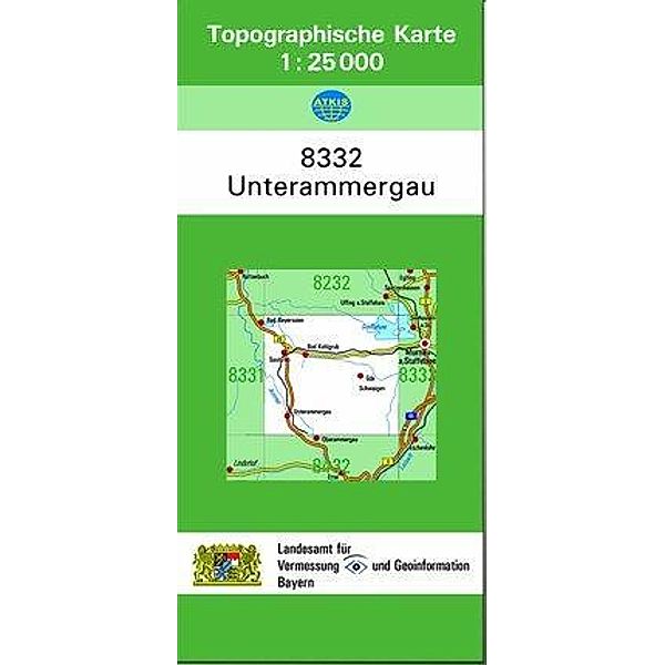 Topographische Karte Bayern Unterammergau, Breitband und Vermessung, Bayern Landesamt für Digitalisierung