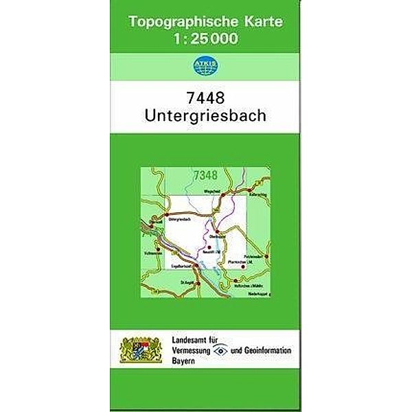 Topographische Karte Bayern Untergriesbach, Breitband und Vermessung, Bayern Landesamt für Digitalisierung