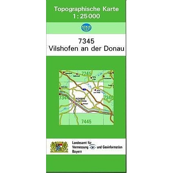 Topographische Karte Bayern Vilshofen, Breitband und Vermessung, Bayern Landesamt für Digitalisierung
