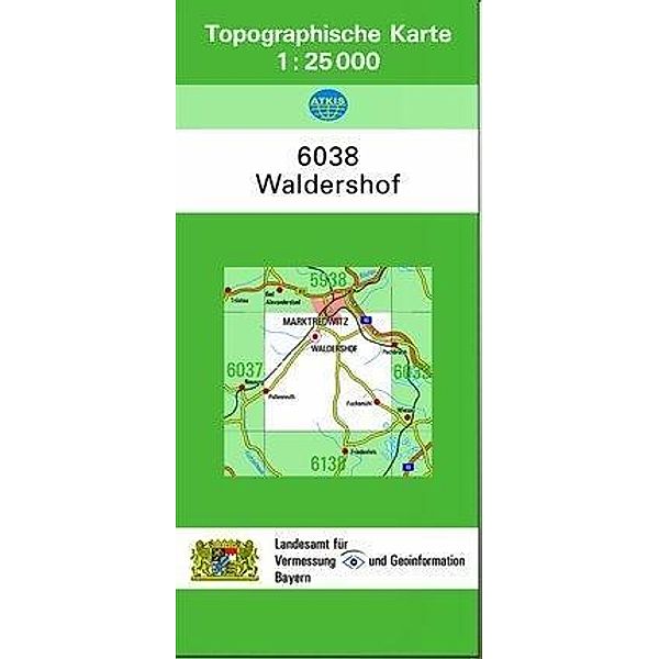 Topographische Karte Bayern Waldershof, Breitband und Vermessung, Bayern Landesamt für Digitalisierung