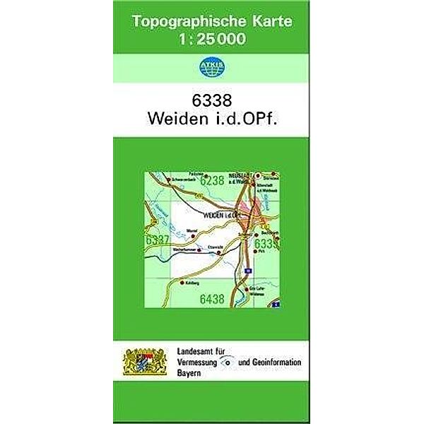 Topographische Karte Bayern Weiden i. d. OPf., Breitband und Vermessung, Bayern Landesamt für Digitalisierung