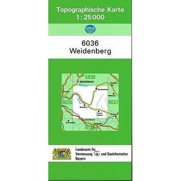 Topographische Karte Bayern Weidenberg, Breitband und Vermessung, Bayern Landesamt für Digitalisierung