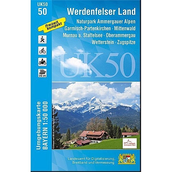 Topographische Karte Bayern Werdenfelser Land