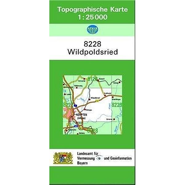 Topographische Karte Bayern Wildpoldsried, Breitband und Vermessung, Bayern Landesamt für Digitalisierung