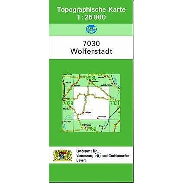 Topographische Karte Bayern Wolferstadt, Breitband und Vermessung, Bayern Landesamt für Digitalisierung