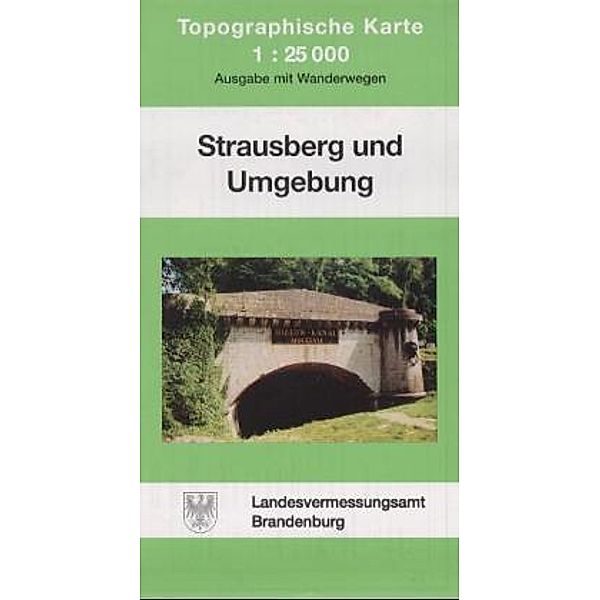 Topographische Karte Brandenburg Strausberg und Umgebung