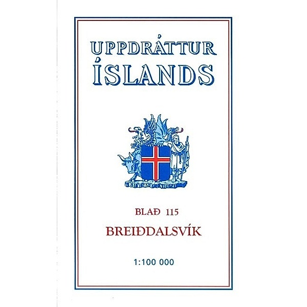 Topographische Karte Island 115 Breiddalsvik